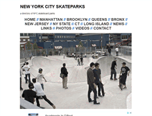 Tablet Screenshot of newyorkcityskateparks.com